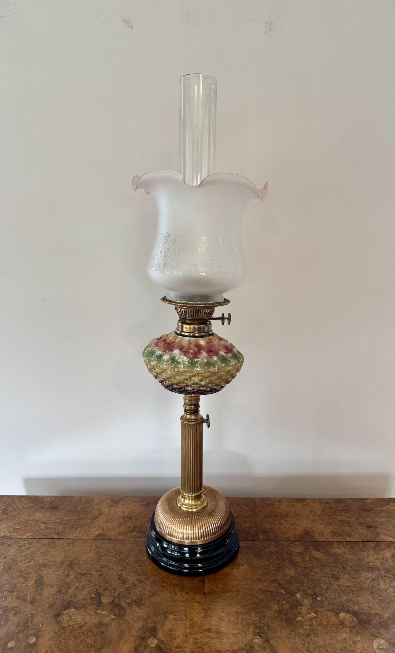 Stunning Quality Antique Victorian Telescopic Oil Lamp (1 of 7)