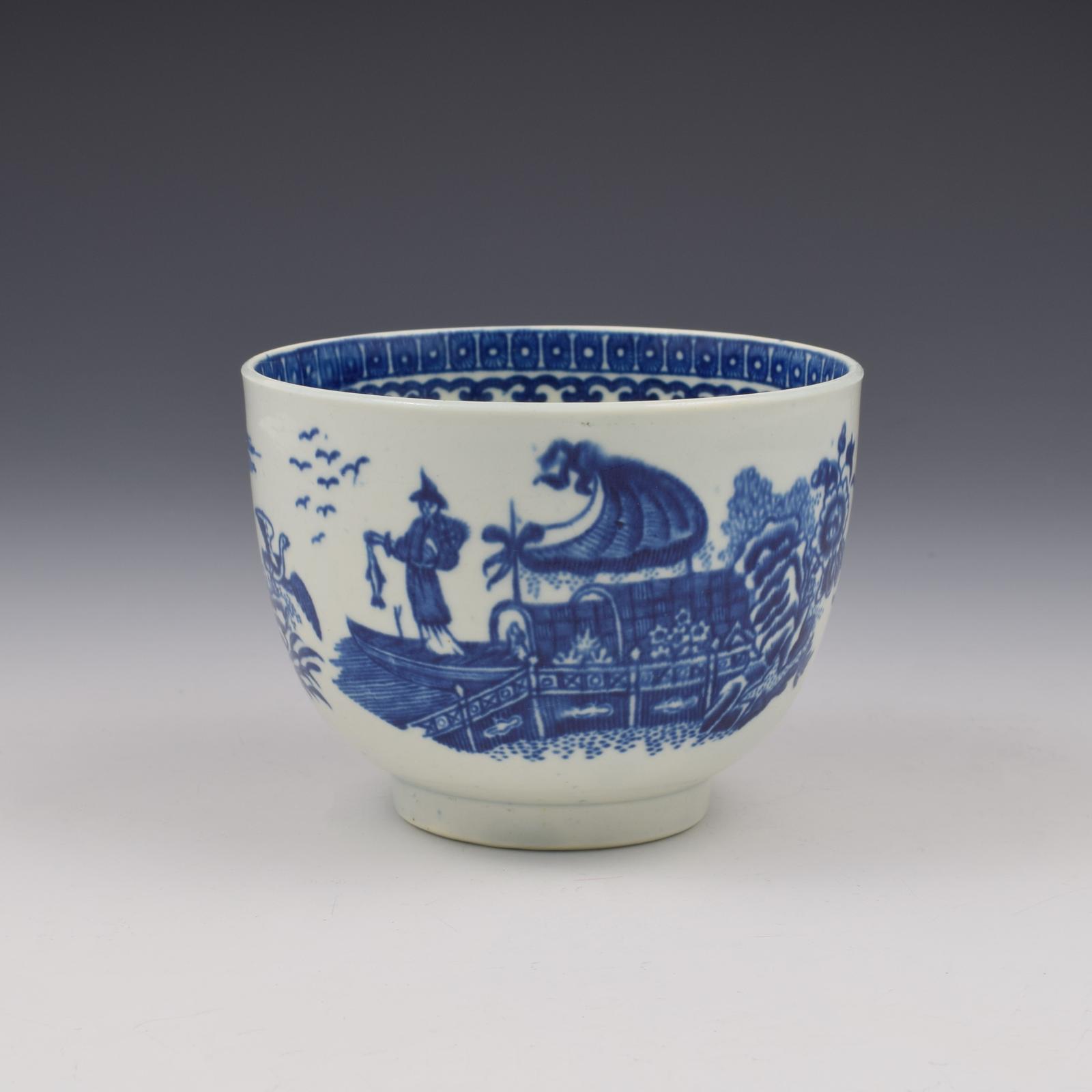 First Period Worcester Porcelain Fisherman & Cormorant Sugar Bowl c.1780 (1 of 8) First Period Worcester Porcelain Fisherman & Cormorant Sugar Bowl c.1780 (1 of 8)