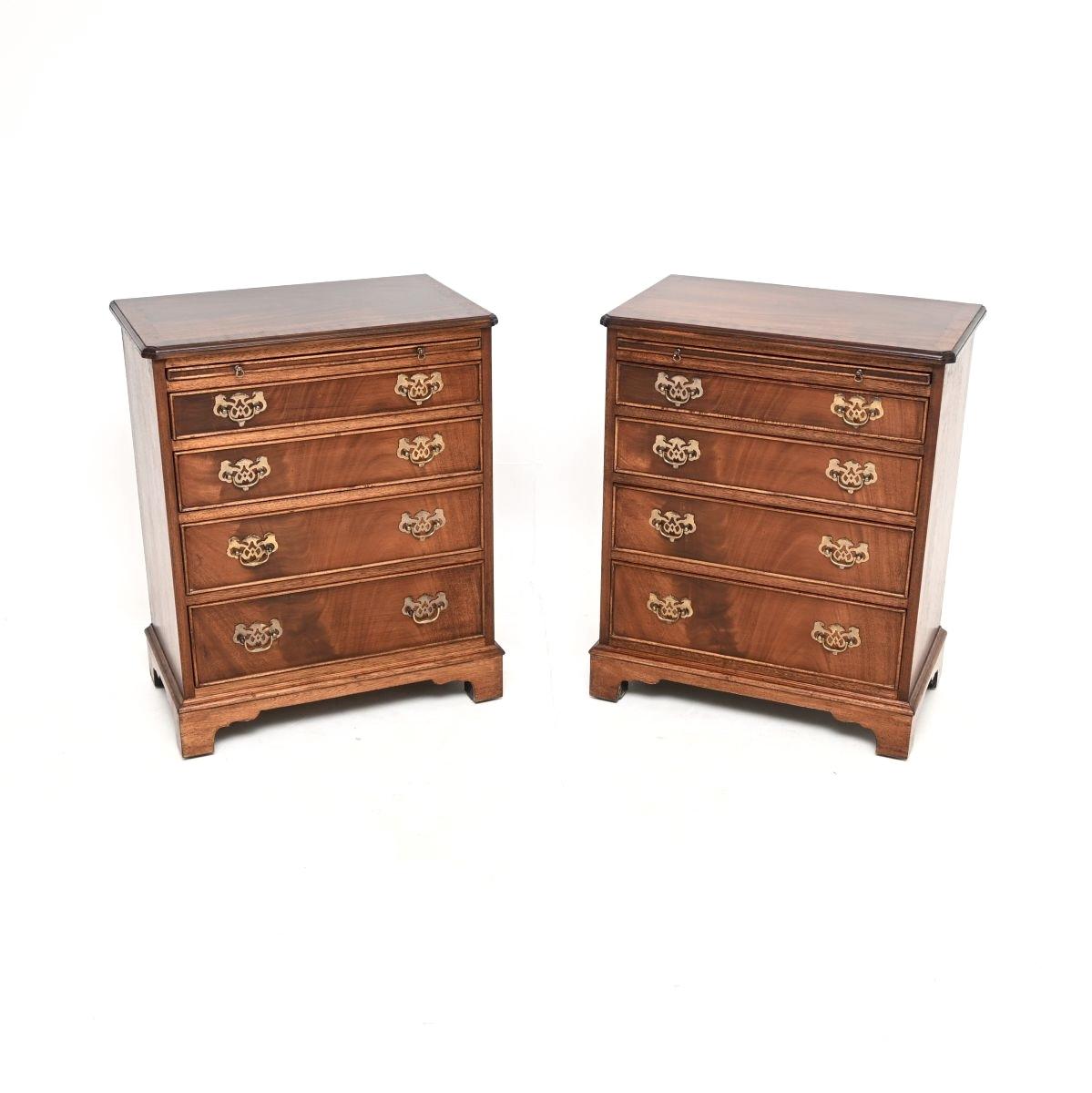 Pair of Antique Mahogany Chests of Drawers (1 of 11) Pair of Antique Mahogany Chests of Drawers (1 of 11)