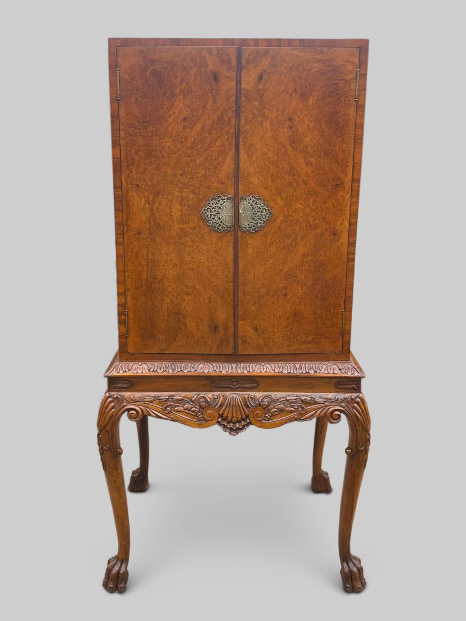 Stunning 20th Century Walnut Drinks Cabinet (1 of 6)
