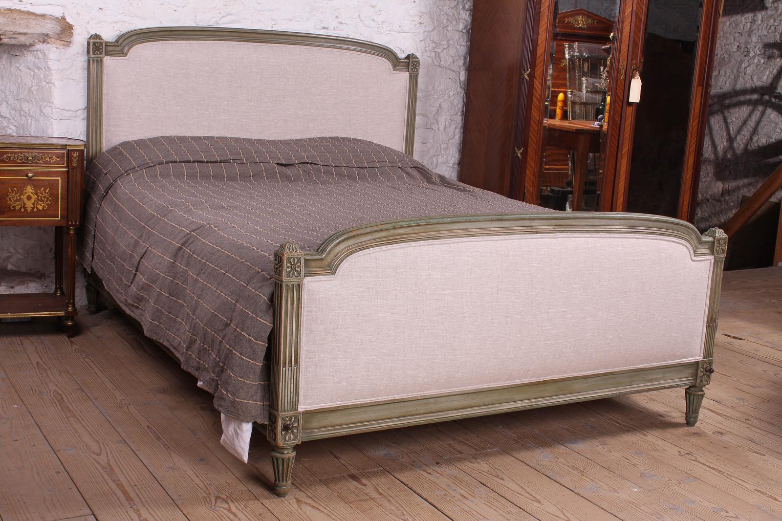 Lovely Newly Upholstered French King-size Bed (1 of 8)