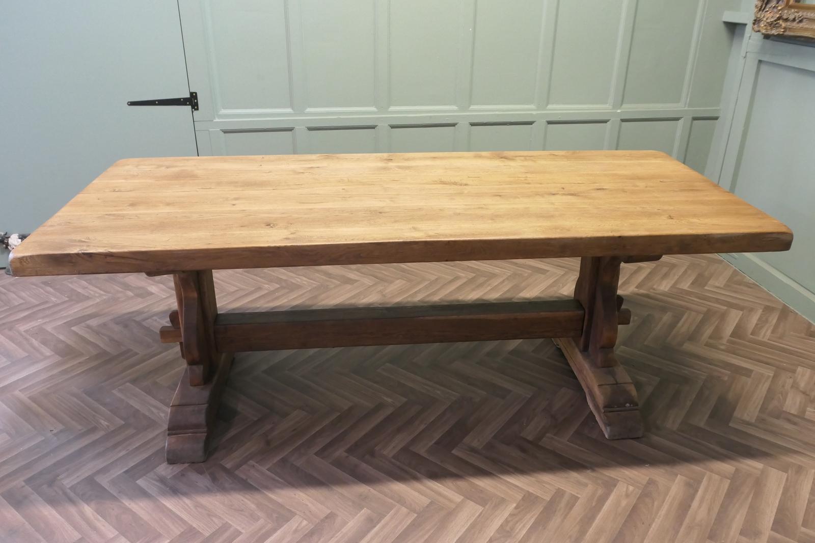 Large French Oak Farmhouse Table / Table Monastère (1 of 6)