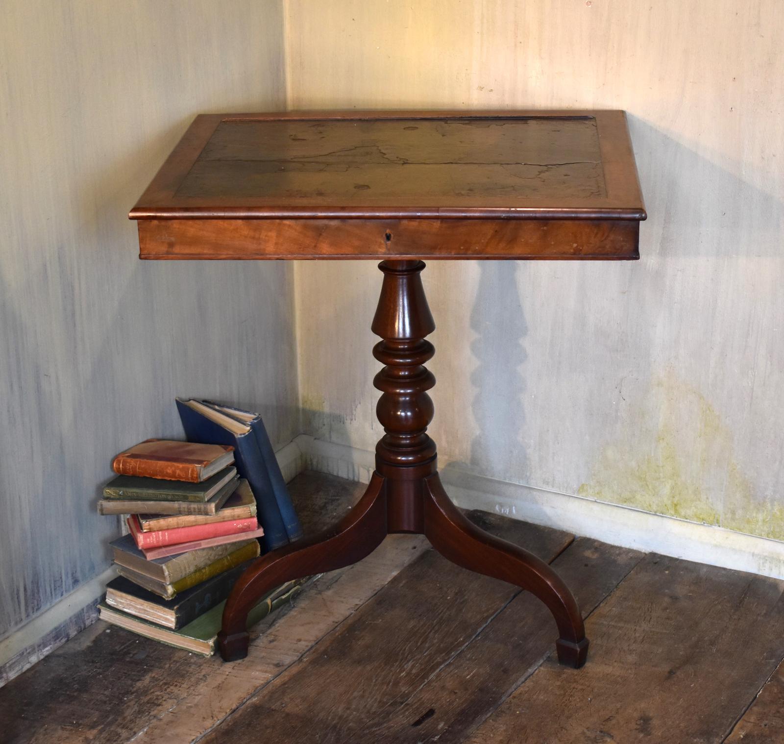 Unusual Georgian Mahogany Library Table (1 of 7)
