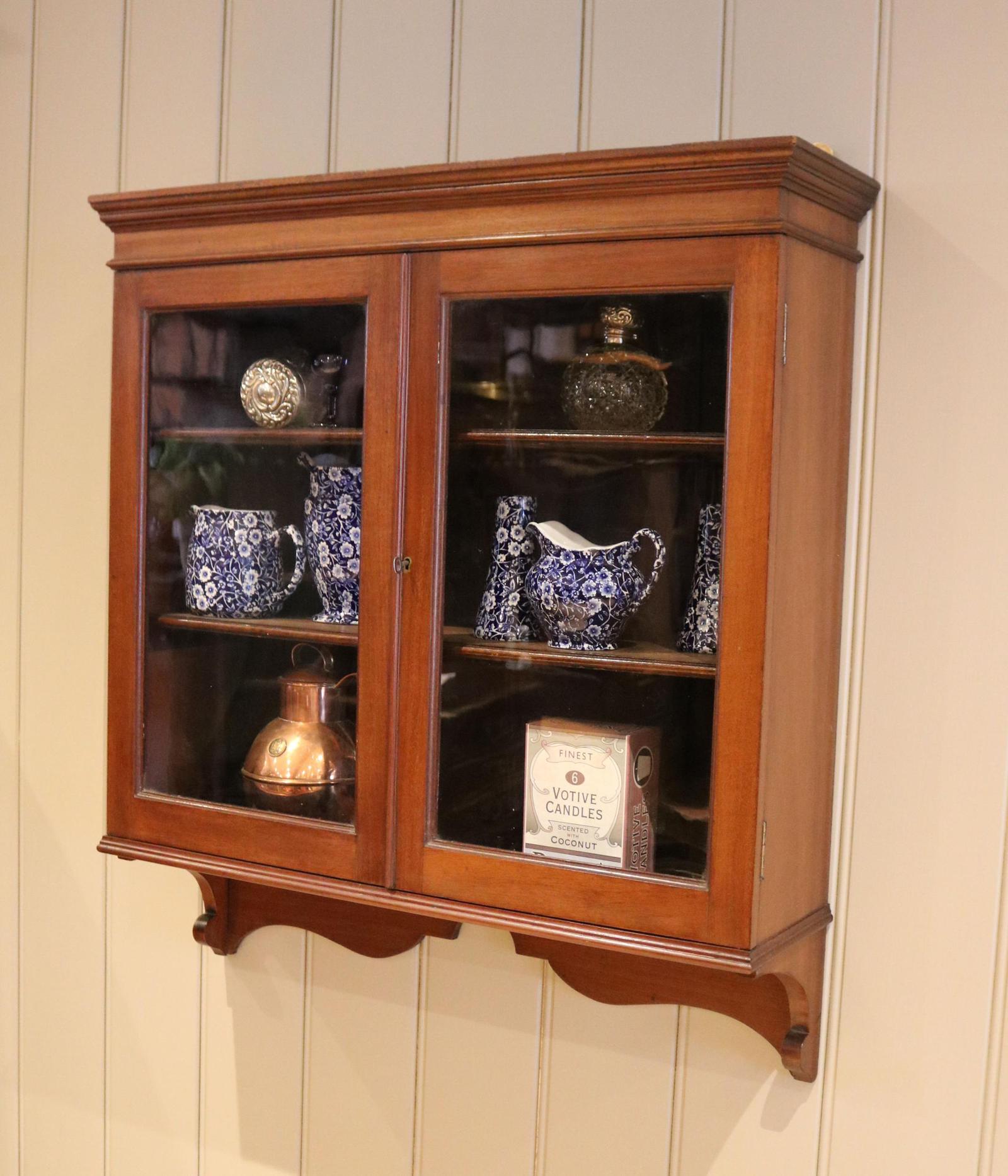 Edwardian Mahogany Wall Cabinet (1 of 8) Edwardian Mahogany Wall Cabinet (1 of 8)