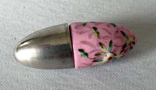 Victorian Silver Plated & Ceramic Novelty Torpedo Scent (1 of 6) Victorian Silver Plated & Ceramic Novelty Torpedo Scent (1 of 6)