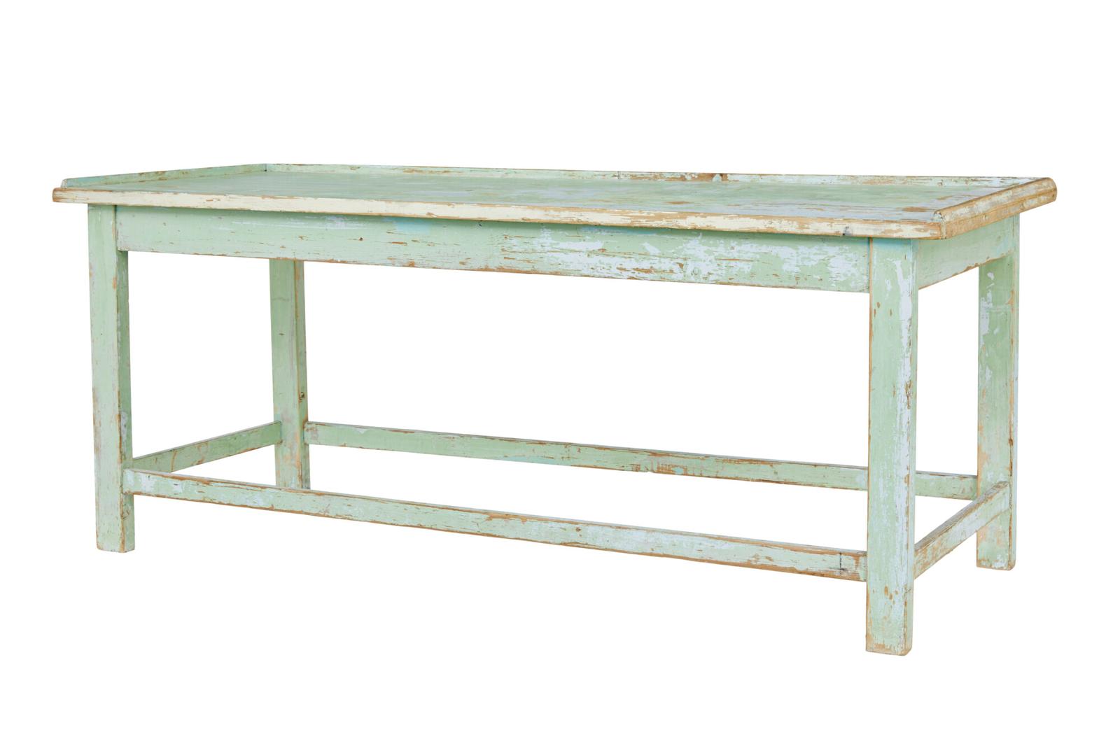 Swedish 19th Century Painted Baking Table (1 of 8)