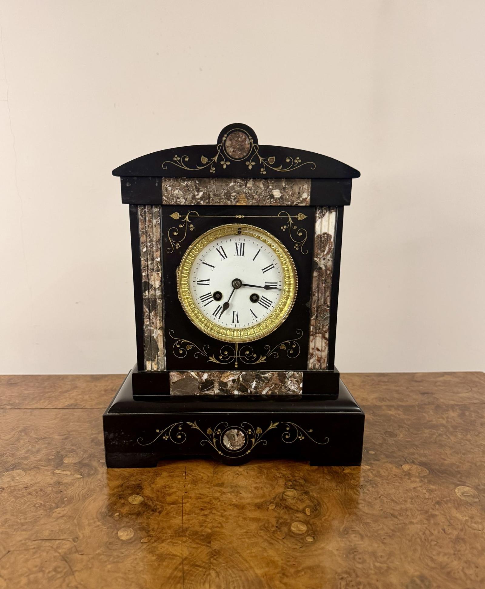 Attractive Antique Victorian Marble Mantle Clock (1 of 4) Attractive Antique Victorian Marble Mantle Clock (1 of 4)