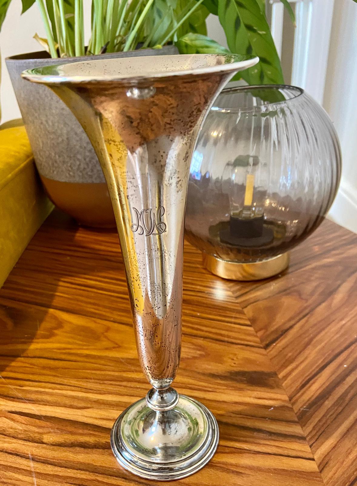 Tiffany & Co Silver Posy Trumpet Vase 1921 John Moore II (1 of 5) Tiffany & Co Silver Posy Trumpet Vase 1921 John Moore II (1 of 5)