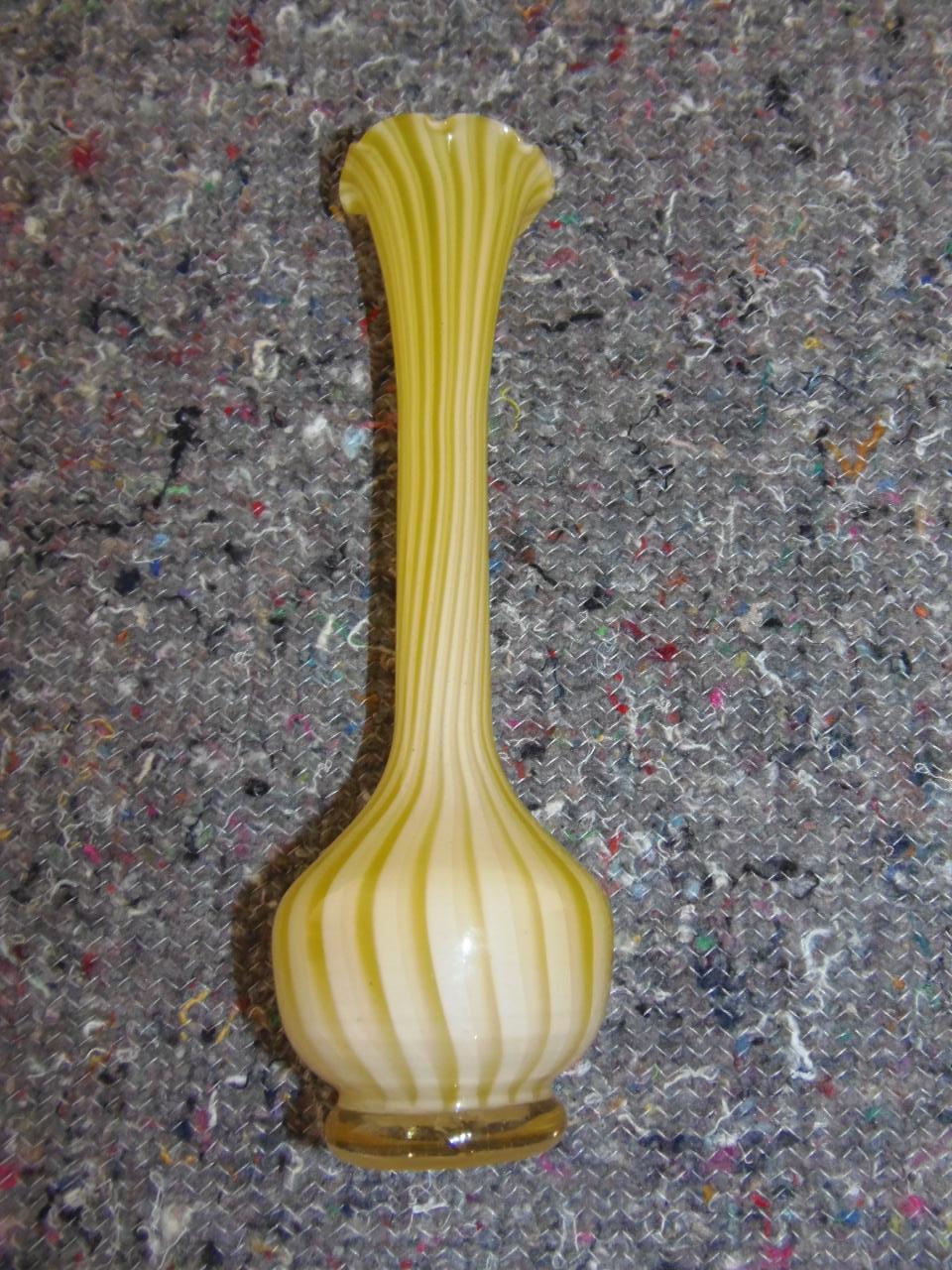 Vaseline Glass Vase (1 of 12)