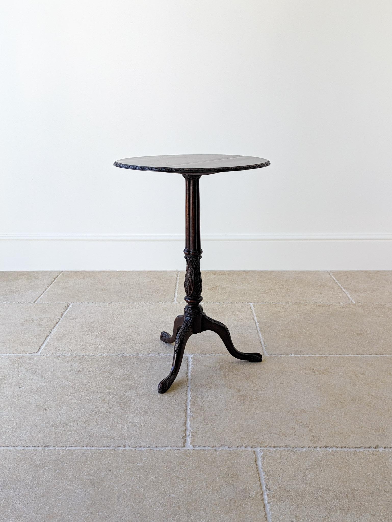 Antique Chippendale Revival Mahogany Tripod Wine Table With Detachable Top c.1890 (1 of 20) Antique Chippendale Revival Mahogany Tripod Wine Table With Detachable Top c.1890 (1 of 20)