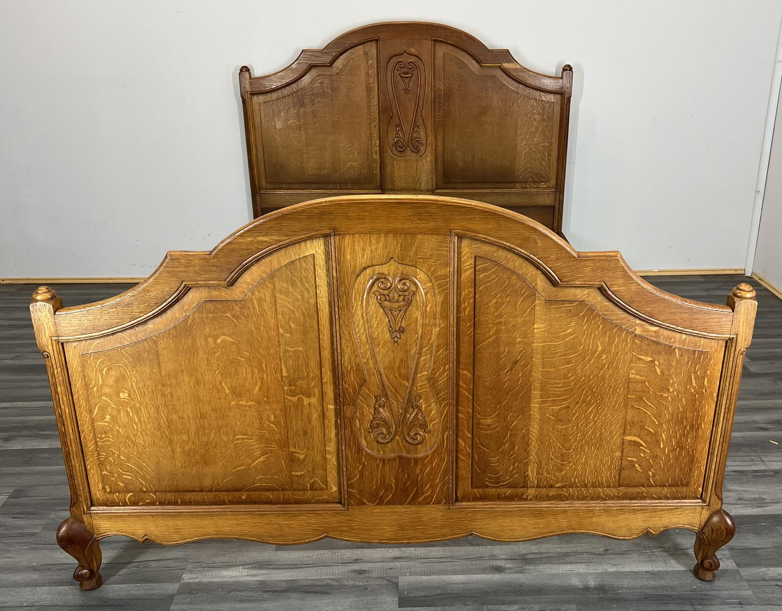 Double Bed Vintage Retro French Oak (1 of 13) Double Bed Vintage Retro French Oak (1 of 13)