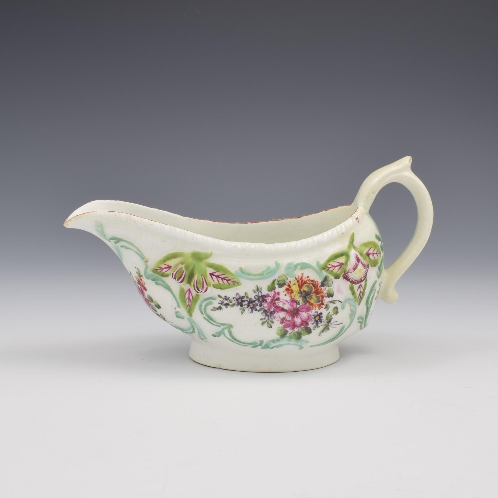 Rare Derby Porcelain Cotton Stem Painter Sauce Boat c.1760 Sauceboat (1 of 12) Rare Derby Porcelain Cotton Stem Painter Sauce Boat c.1760 Sauceboat (1 of 12)
