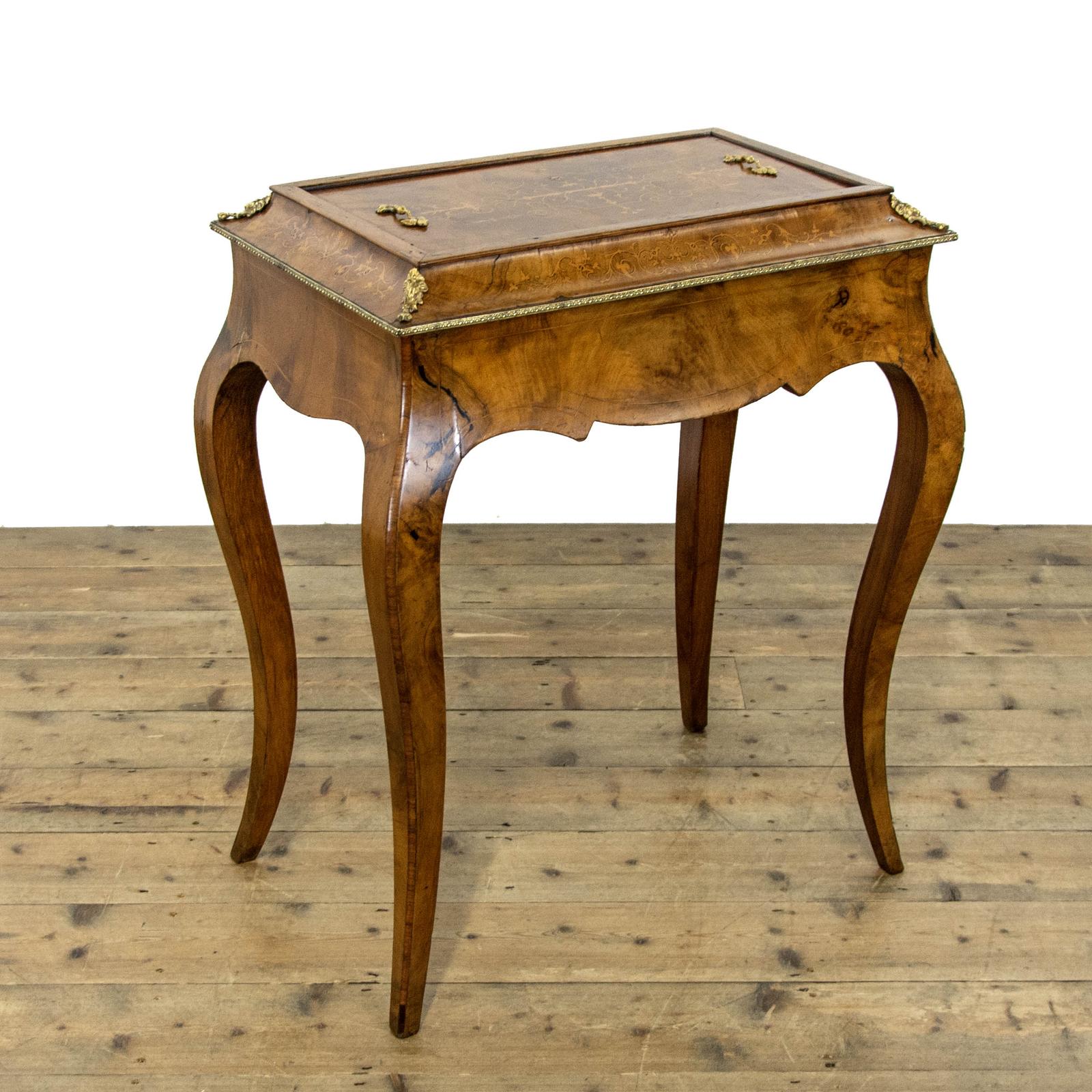 Antique Walnut Marquetry Planter (1 of 11)