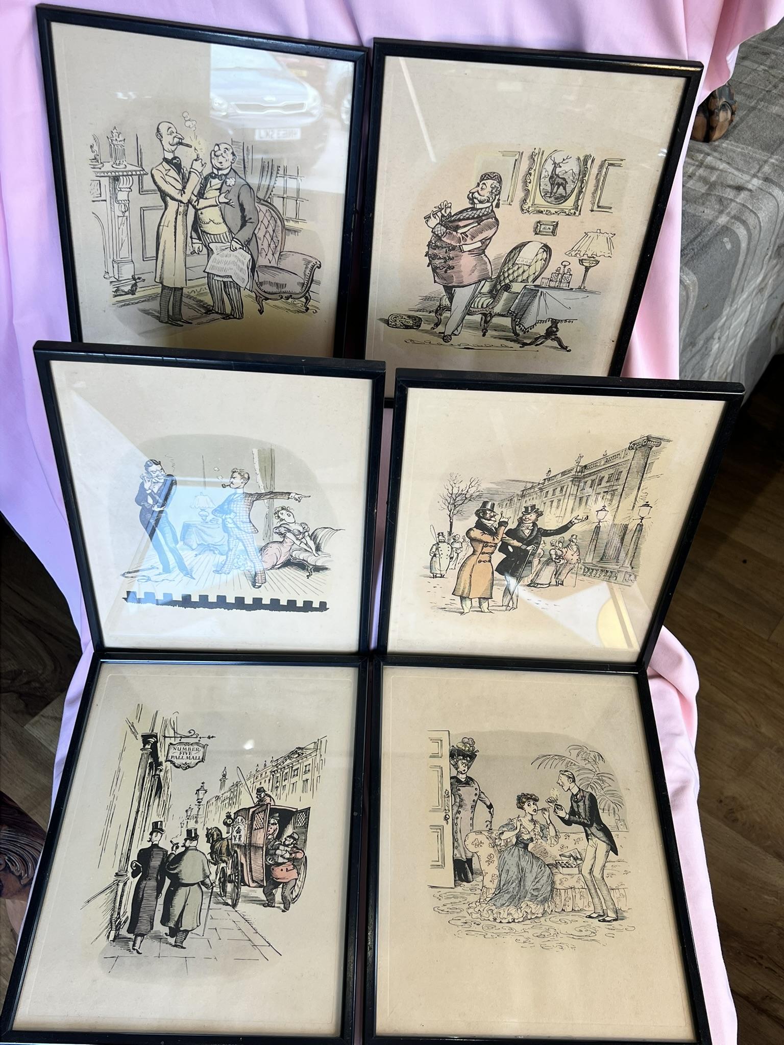 X 6 Rothmans Prints by Rex Whistler (1 of 7) X 6 Rothmans Prints by Rex Whistler (1 of 7)