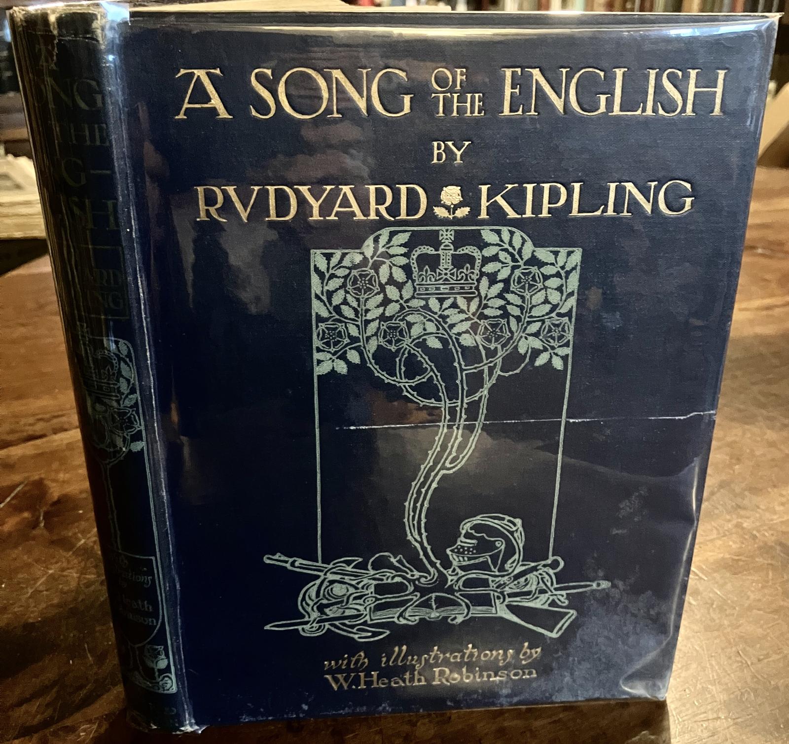 1915 Signed Rudyard Kipling A Song of the English W Heath Robinson Plates (1 of 5)