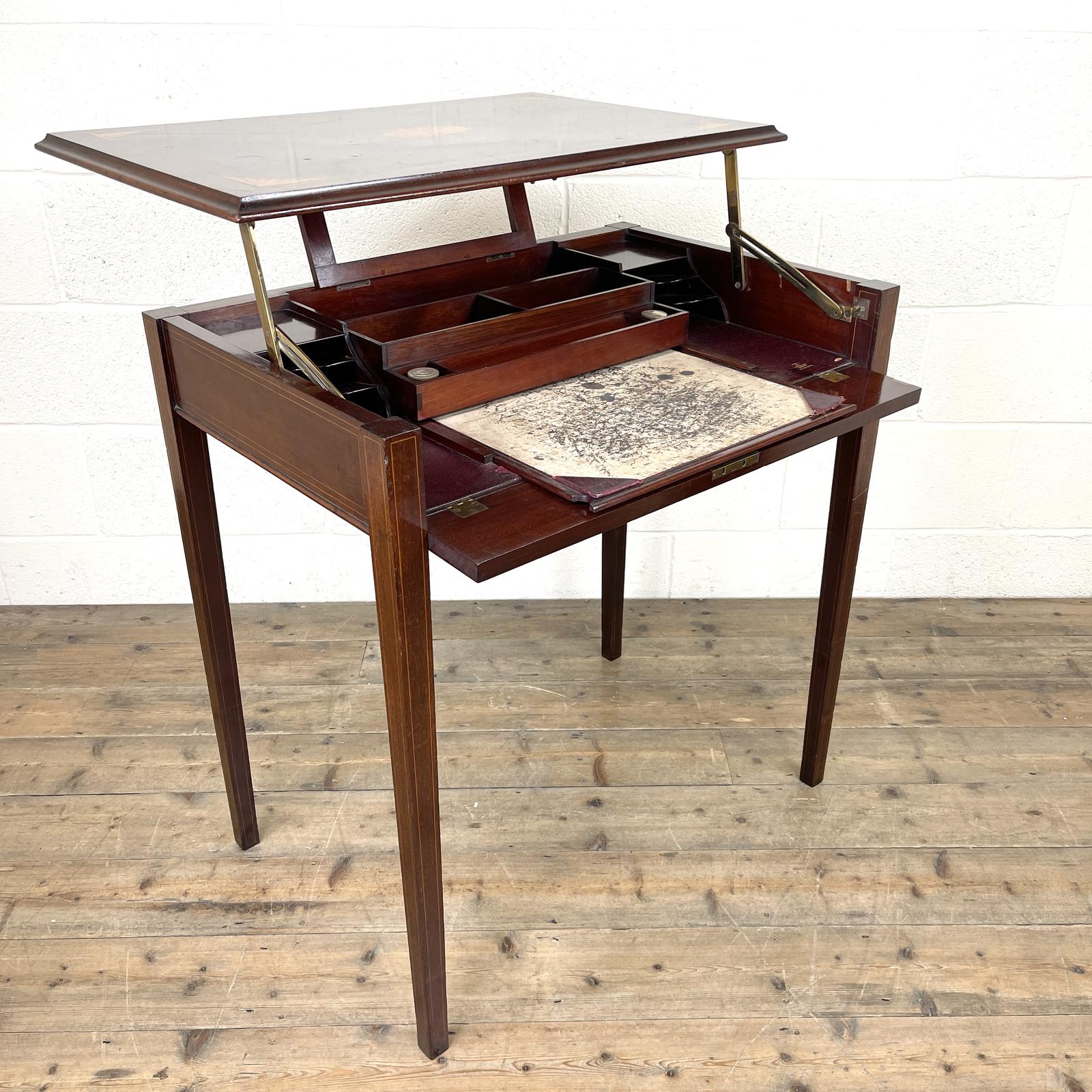 Edwardian Mahogany Metamorphic Writing Desk by Edwards & Sons (1 of 10) Edwardian Mahogany Metamorphic Writing Desk by Edwards & Sons (1 of 10)
