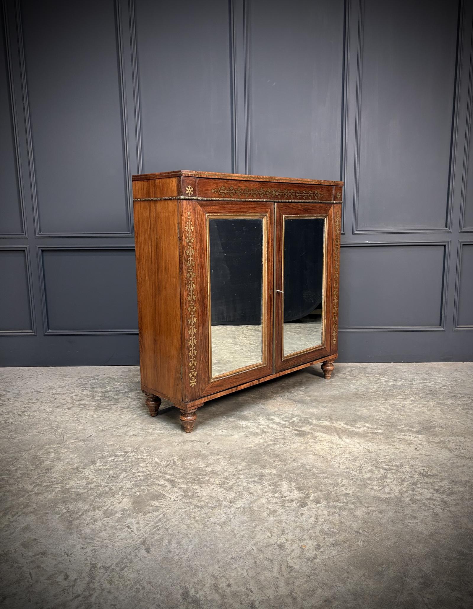 Regency Rosewood Brass Inlaid Cabinet (1 of 10) Regency Rosewood Brass Inlaid Cabinet (1 of 10)