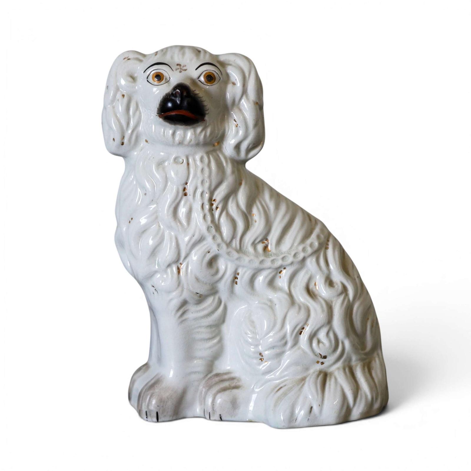 Antique Staffordshire Spaniel 19th Century English Ceramic Dog | Victorian (1 of 7) Antique Staffordshire Spaniel 19th Century English Ceramic Dog | Victorian (1 of 7)