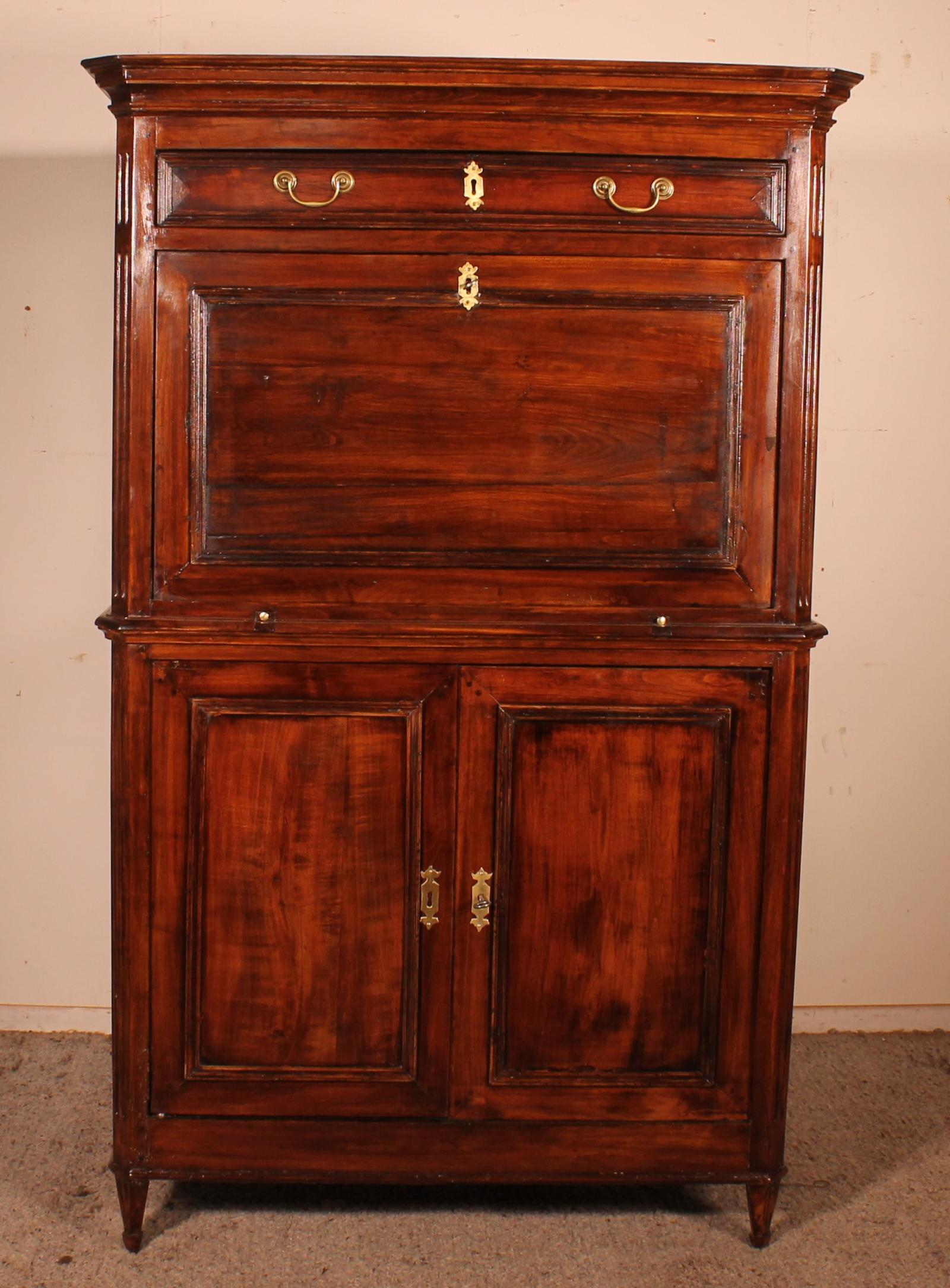 Important Louis XVI Cherrywood Secretary 18th Century (1 of 11)