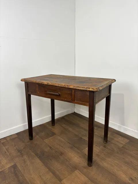Vintage Oak Rustic Table with Drawer (1 of 15) Vintage Oak Rustic Table with Drawer (1 of 15)