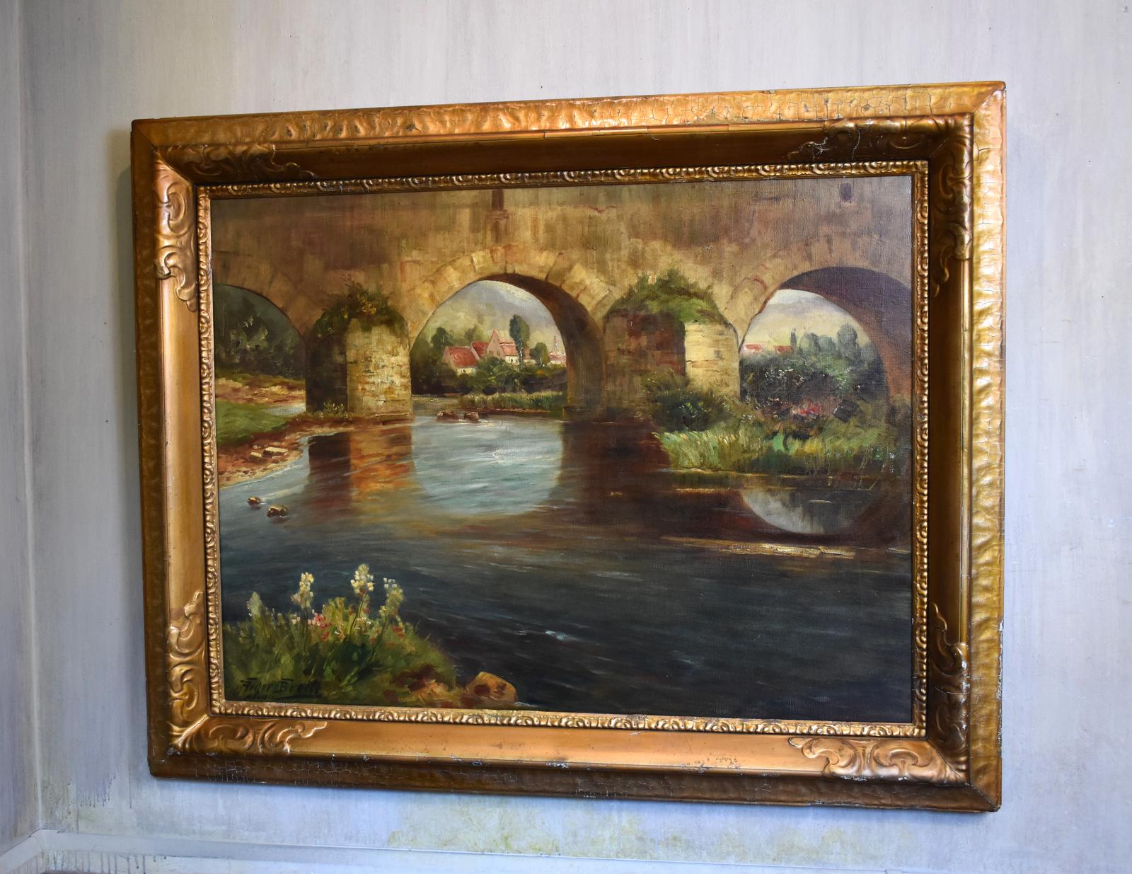 Large Oil Painting by Franz Reder-Broili (1 of 8)