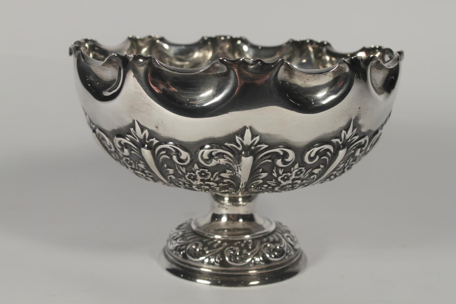 Victorian Silver Pedestal Bowl (1 of 5)
