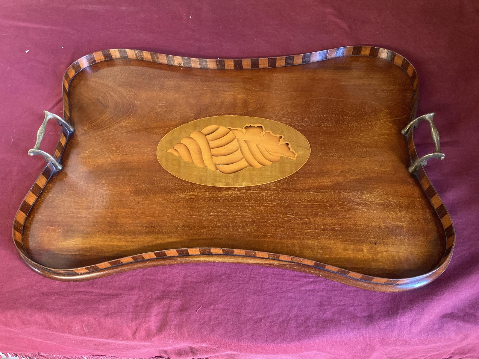 Edwardian  Marquetry  Tray (1 of 10)