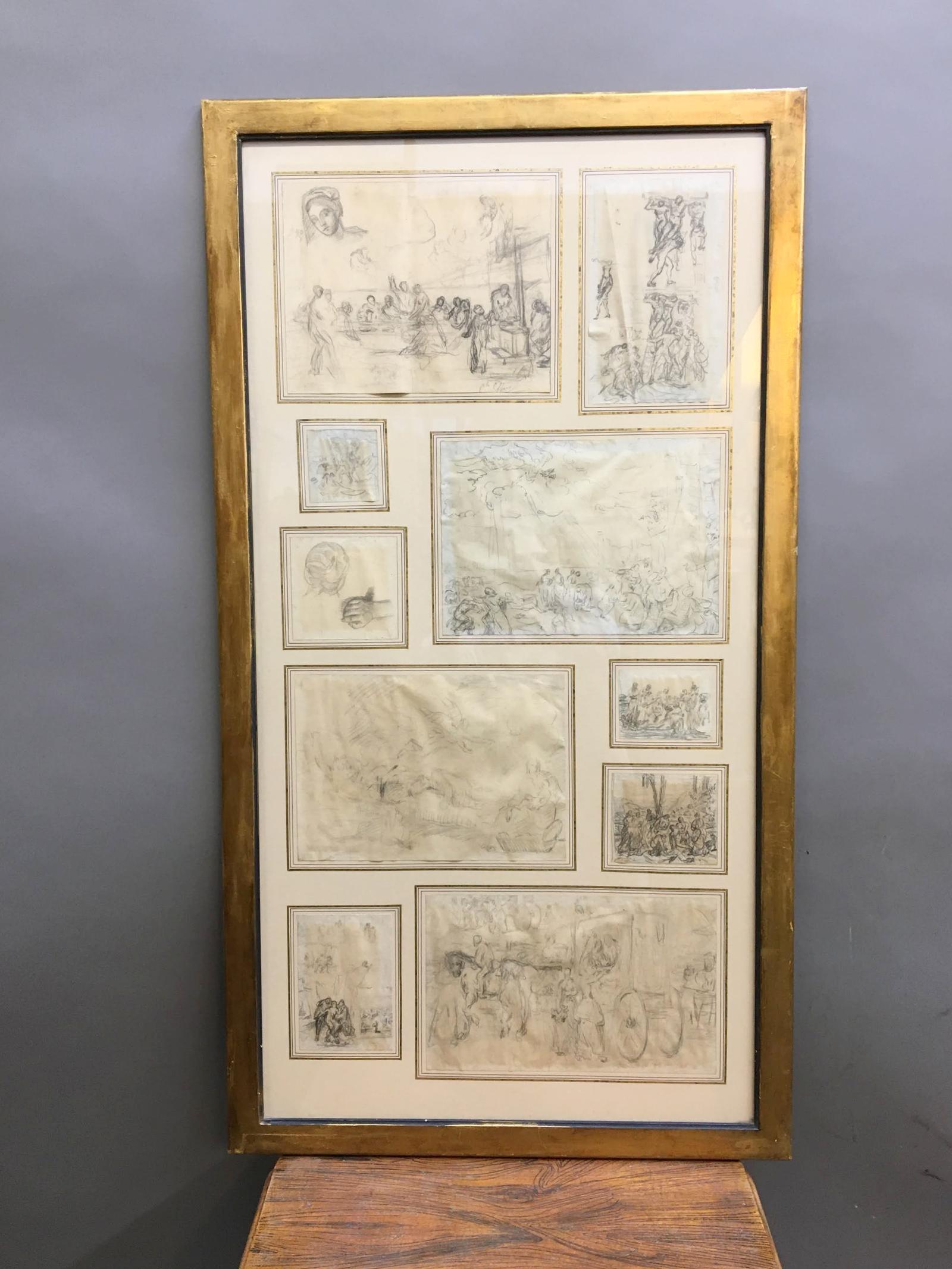 Decorative Collection Of 18th Century Sketches (1 of 9)