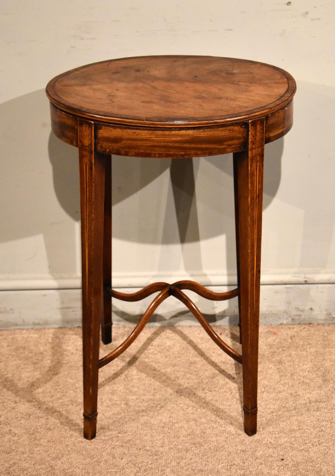 18th Century Mahogany Oval Work Table (1 of 7) 18th Century Mahogany Oval Work Table (1 of 7)