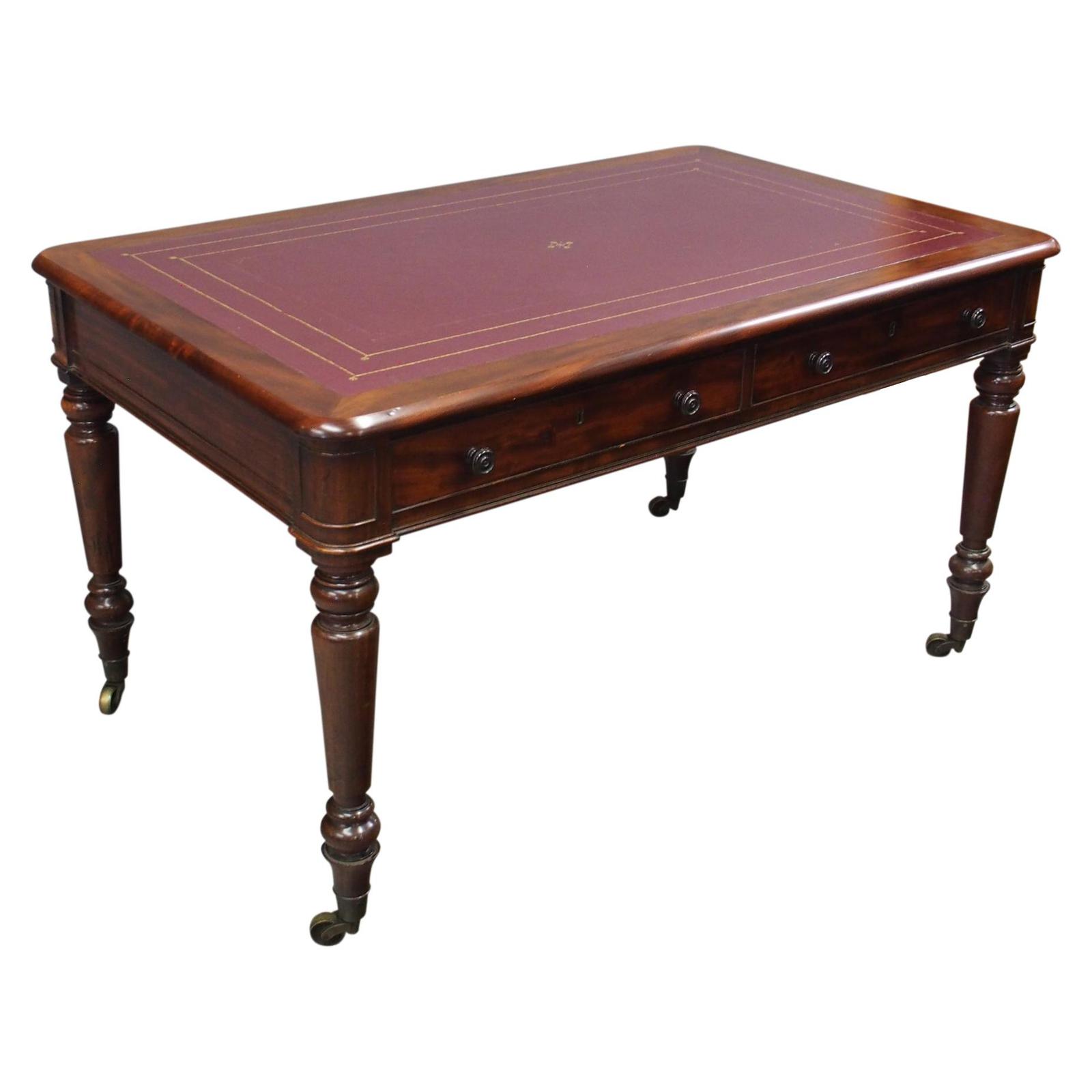 Victorian Mahogany Partners Writing Table (1 of 11) Victorian Mahogany Partners Writing Table (1 of 11)