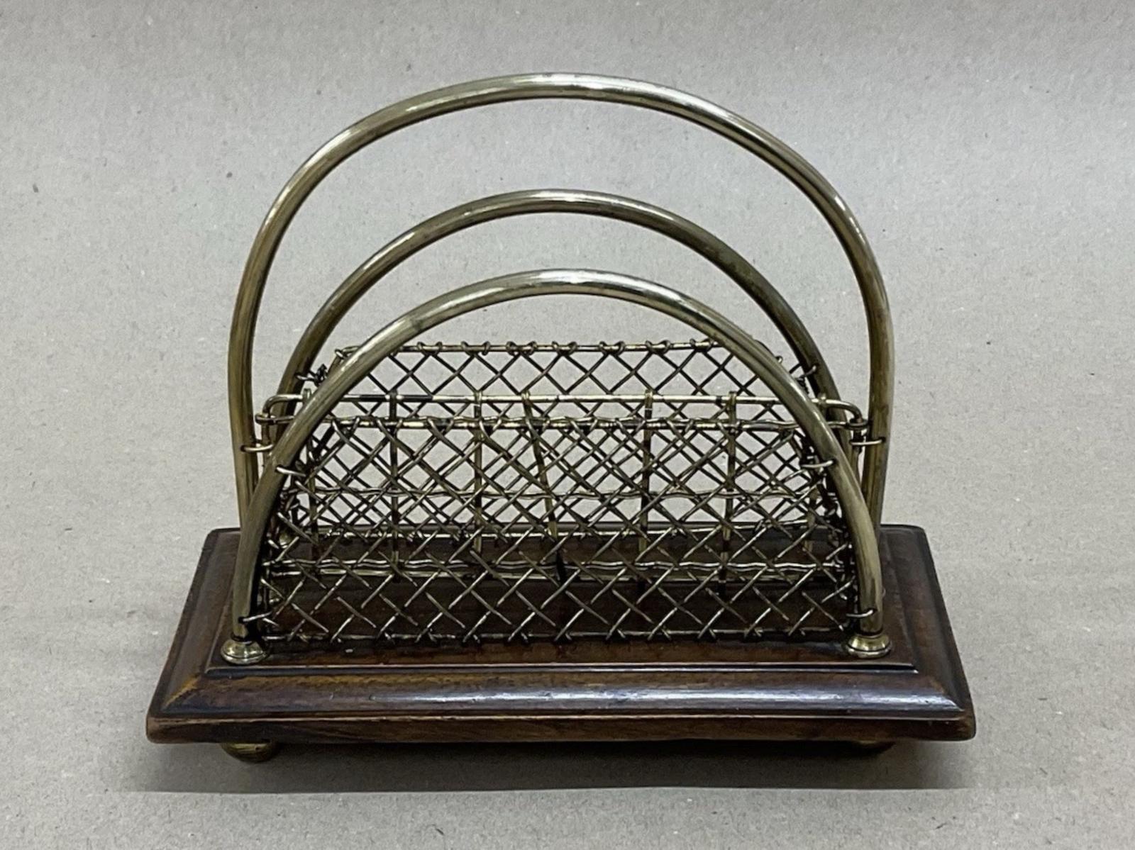 Victorian Oak & Brass Letter Rack Antique c.1880 (1 of 6) Victorian Oak & Brass Letter Rack Antique c.1880 (1 of 6)