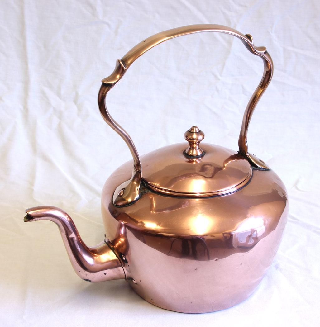 Antique Victorian Copper Kettle (1 of 8)
