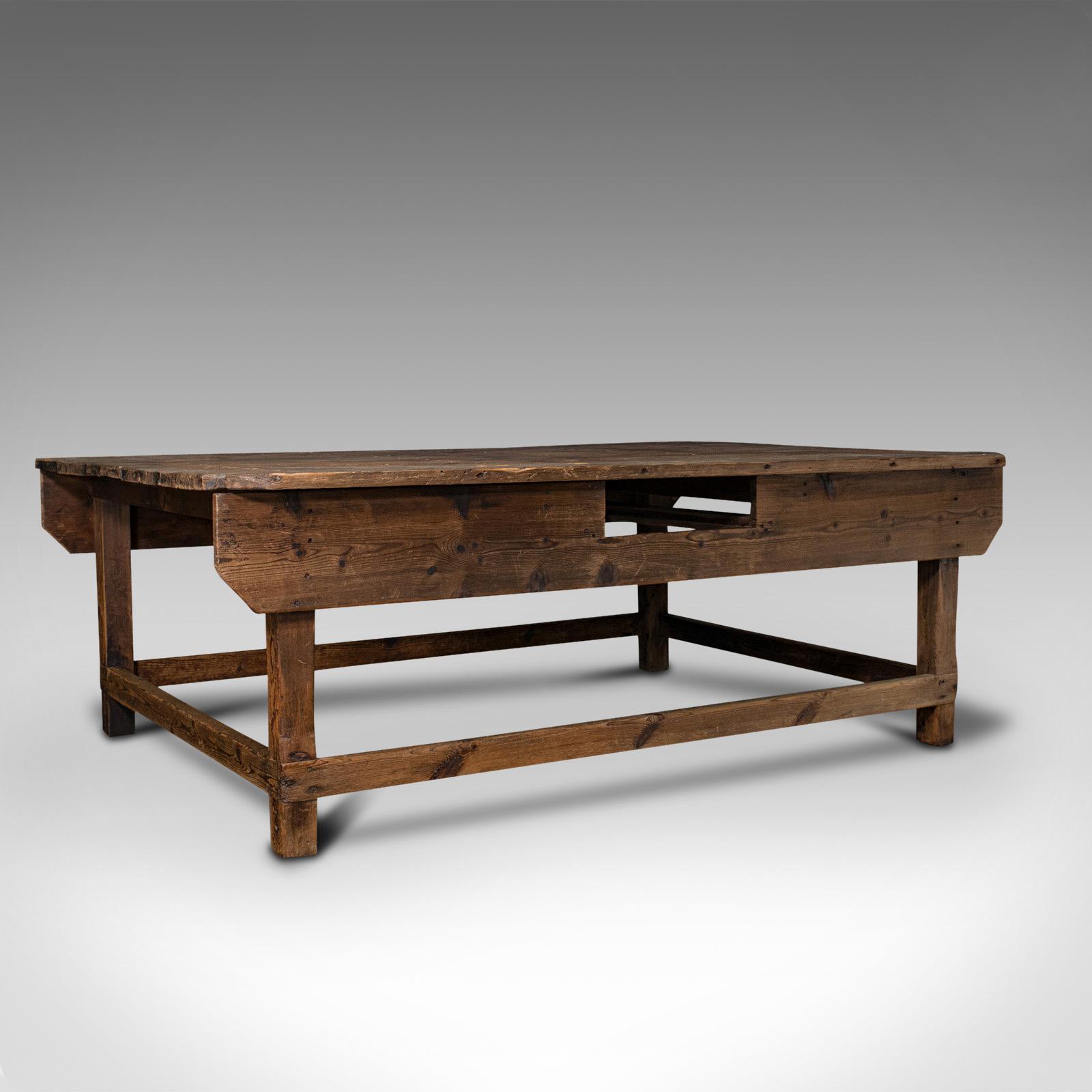 Large Antique Textiles Table, English, Pine, Shop, Retail, Display, Victorian (1 of 12) Large Antique Textiles Table, English, Pine, Shop, Retail, Display, Victorian (1 of 12)