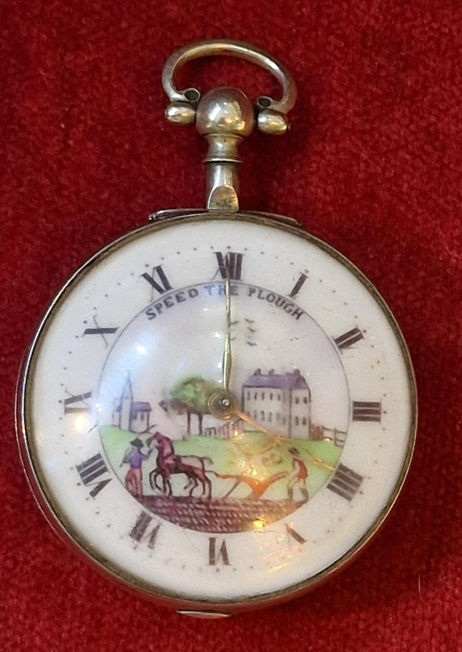 Georgian Speed The Plough Verge Pocket Watch (1 of 6) Georgian Speed The Plough Verge Pocket Watch (1 of 6)