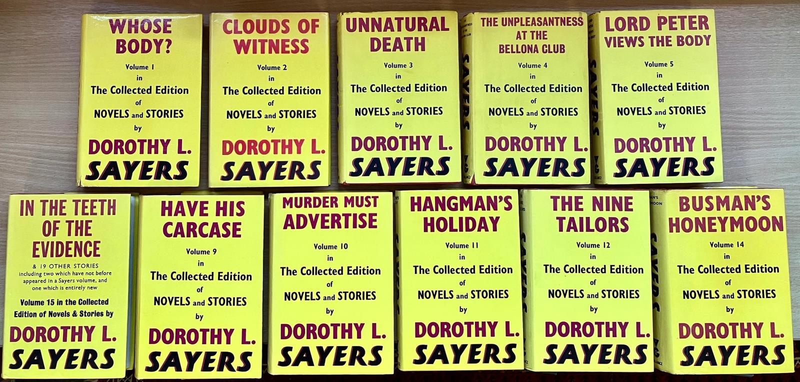 Dorothy L Sayers Collection of Detective Novels 11 X Volumes Yellow Jackets (1 of 4) Dorothy L Sayers Collection of Detective Novels 11 X Volumes Yellow Jackets (1 of 4)