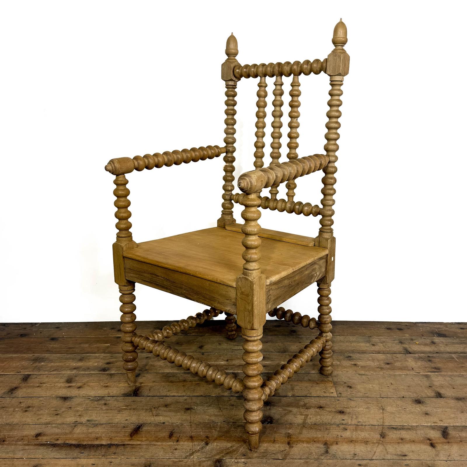 Antique Oak Bobbin Armchair (1 of 7) Antique Oak Bobbin Armchair (1 of 7)