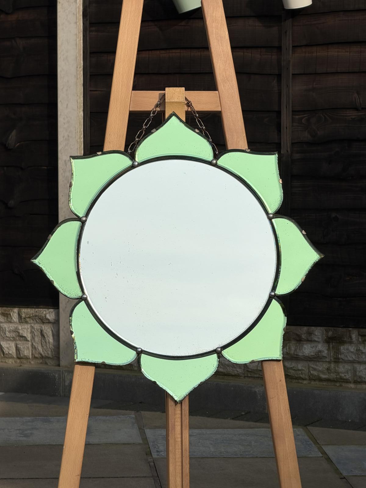 Art Deco Green Sunburst Mirror (1 of 4) Art Deco Green Sunburst Mirror (1 of 4)