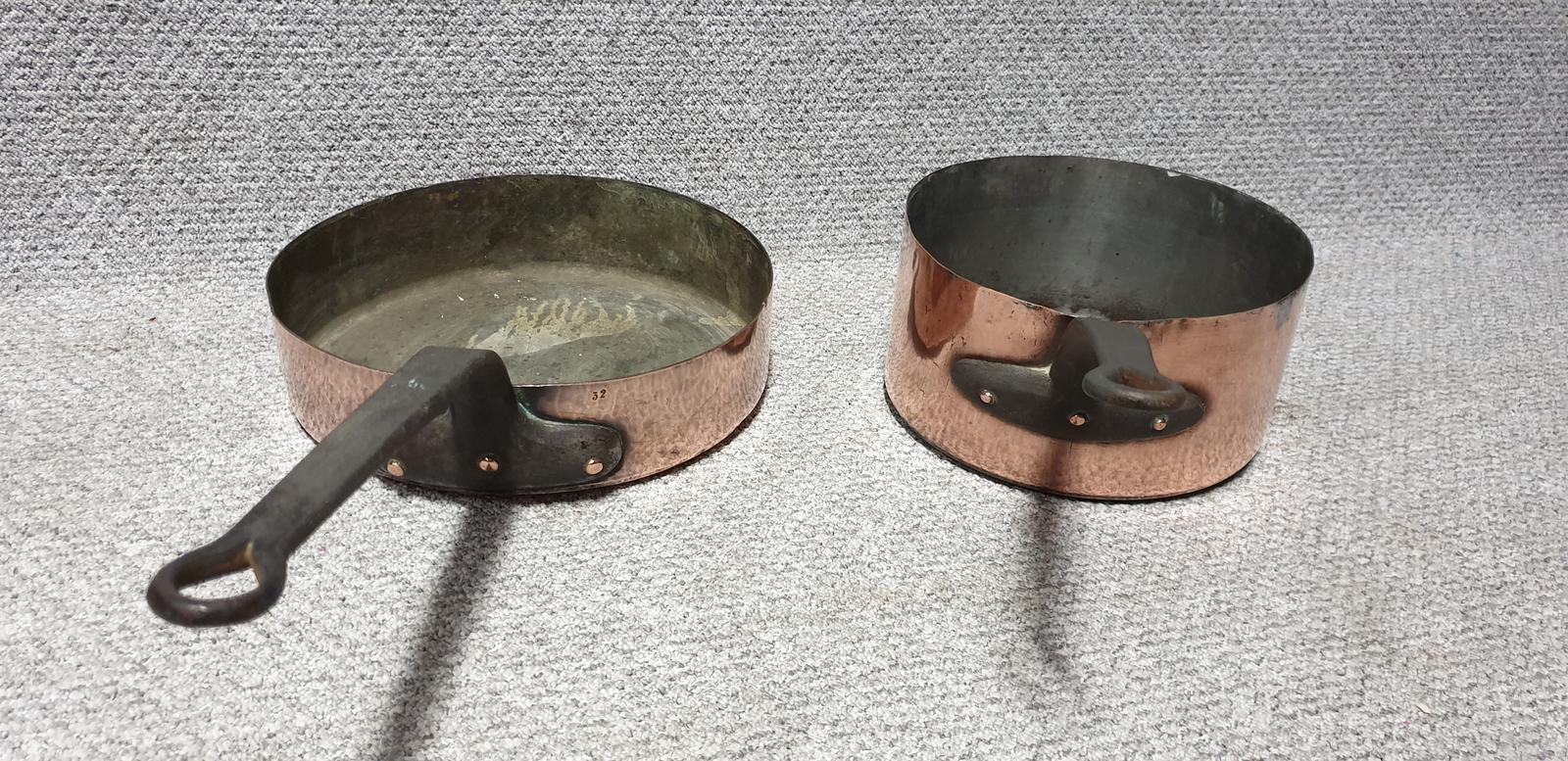 Two Large Copper Pans (1 of 1) Two Large Copper Pans (1 of 1)