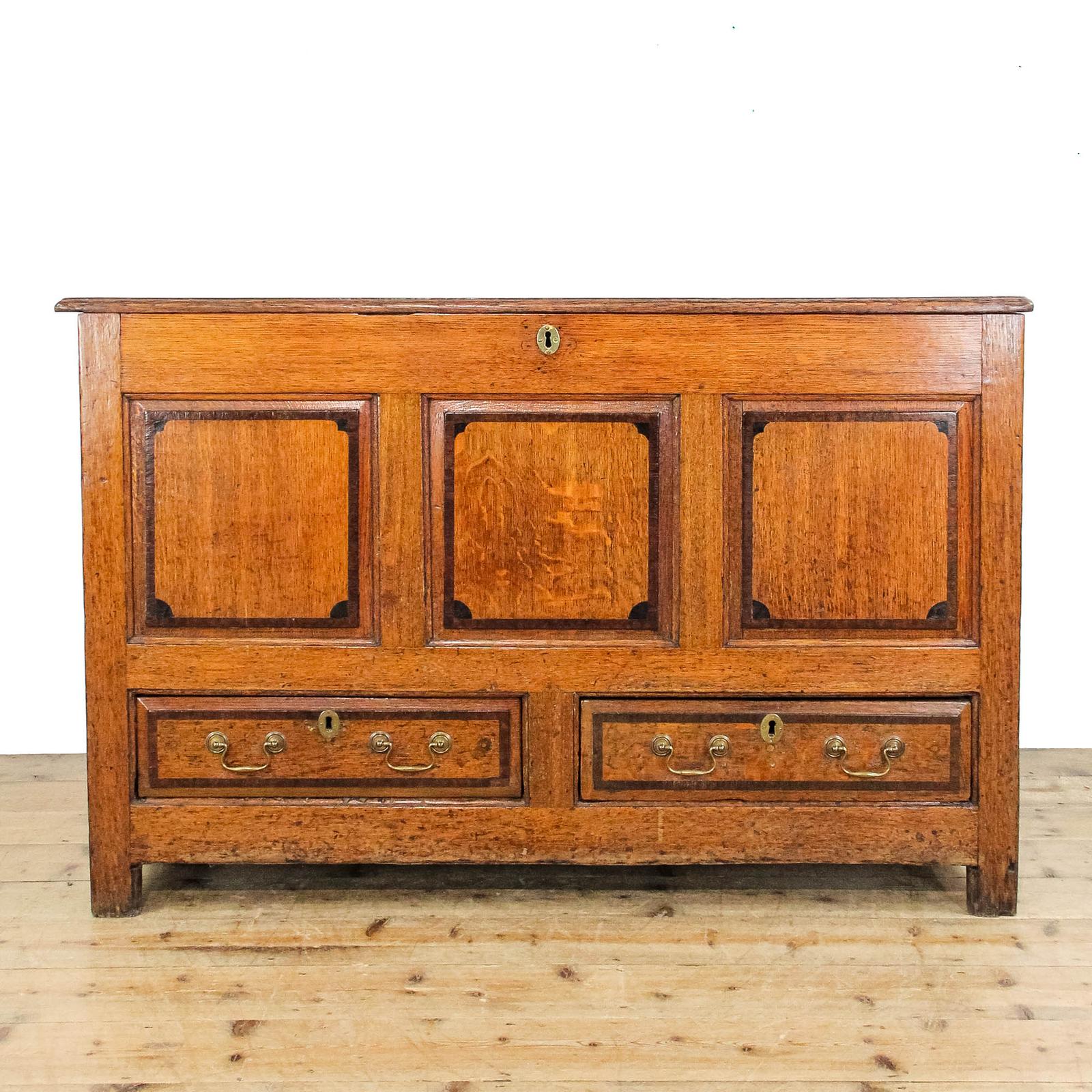 Antique George III Oak and Mahogany Mule Chest (1 of 14)