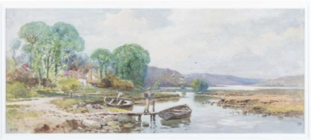 Scottish Loch Watercolour (1 of 3)