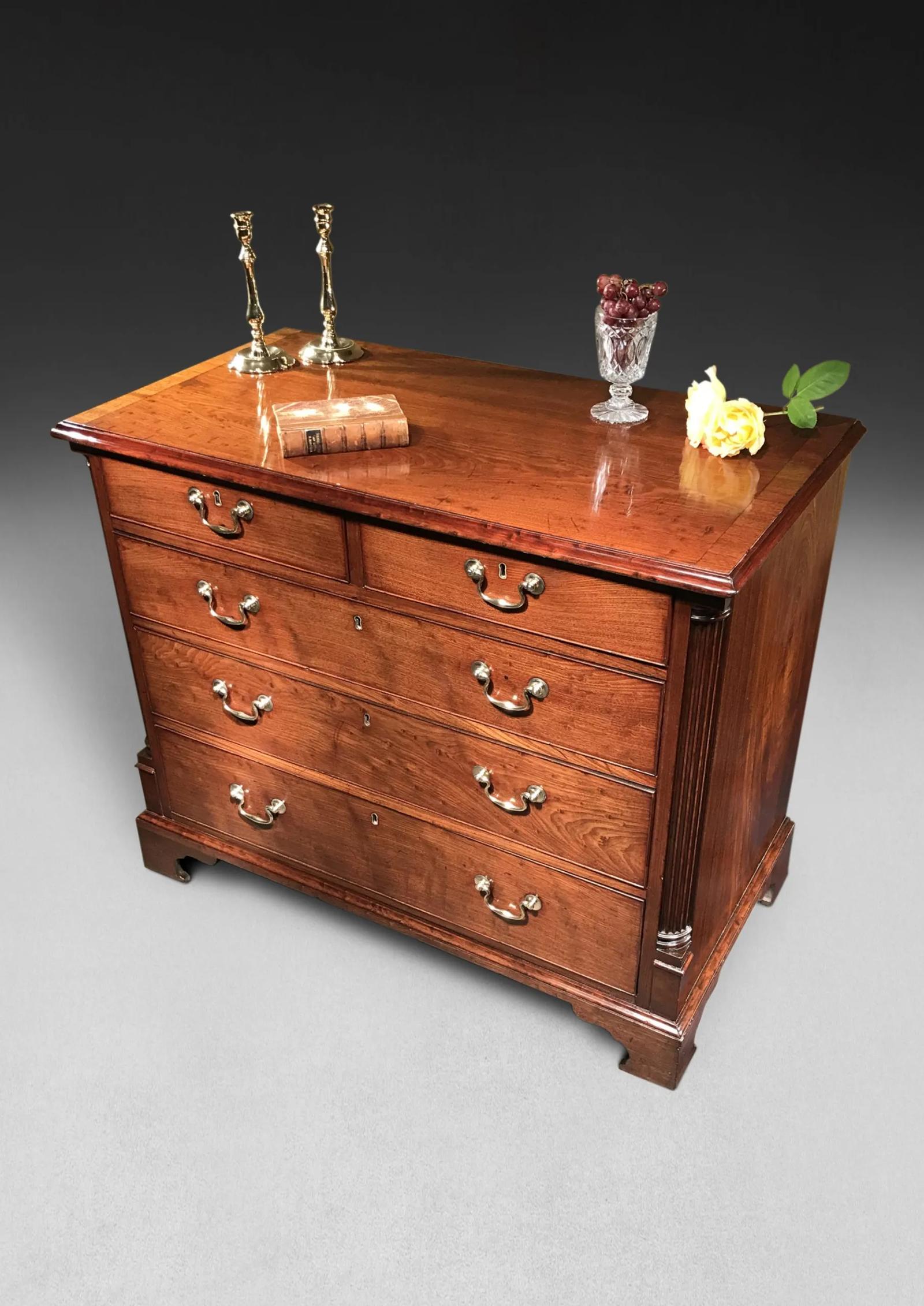 George III Mahogany Chest of Drawers (1 of 5)