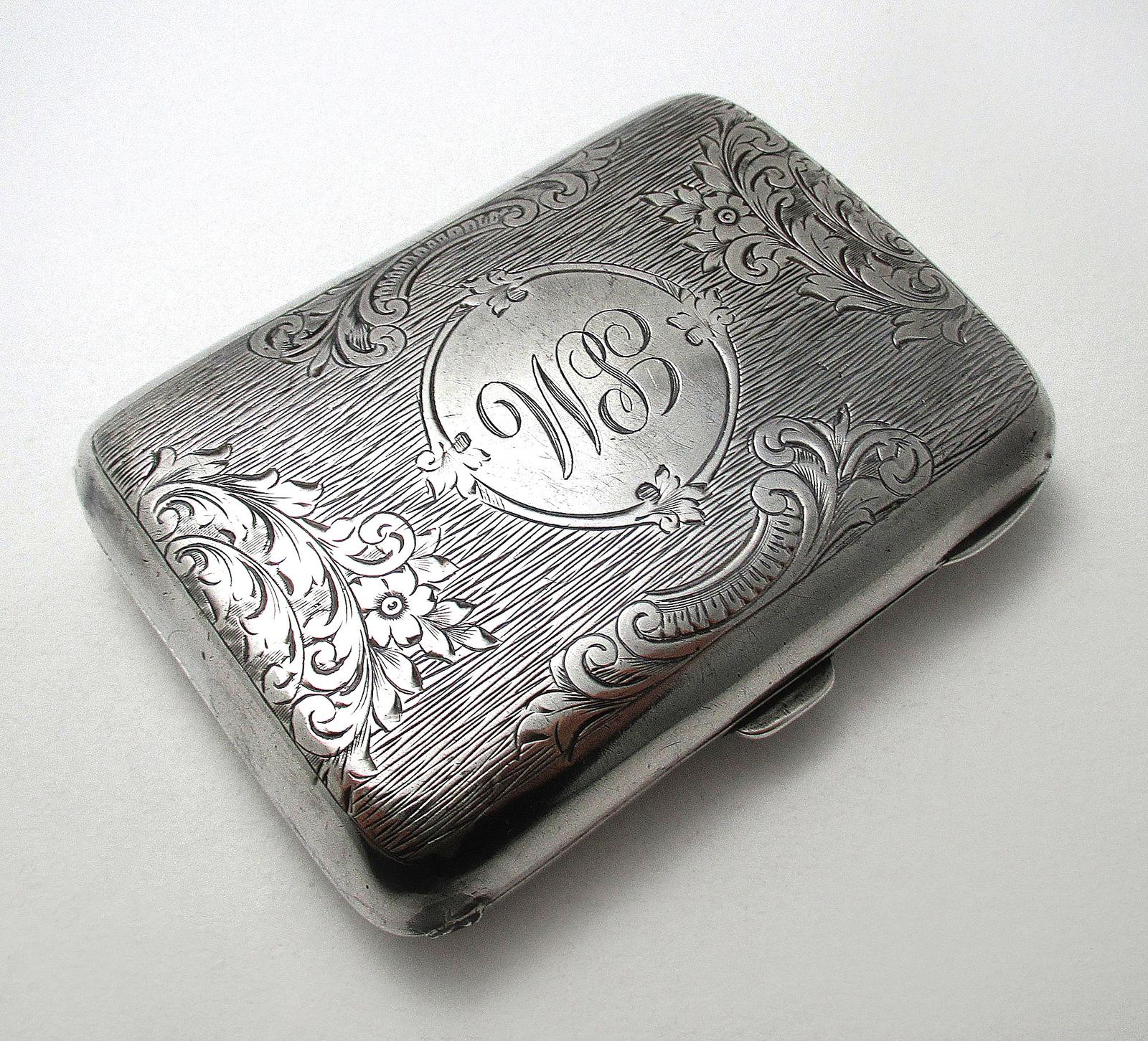 Antique English Edwardian Solid Sterling Silver Cigarette Cigar Pocket Card Holder Case Chatelaine 1905 (1 of 11) Antique English Edwardian Solid Sterling Silver Cigarette Cigar Pocket Card Holder Case Chatelaine 1905 (1 of 11)