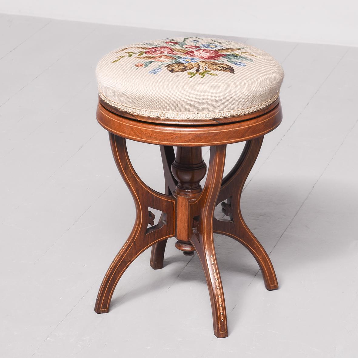 Sheraton Style Piano Stool (1 of 7)