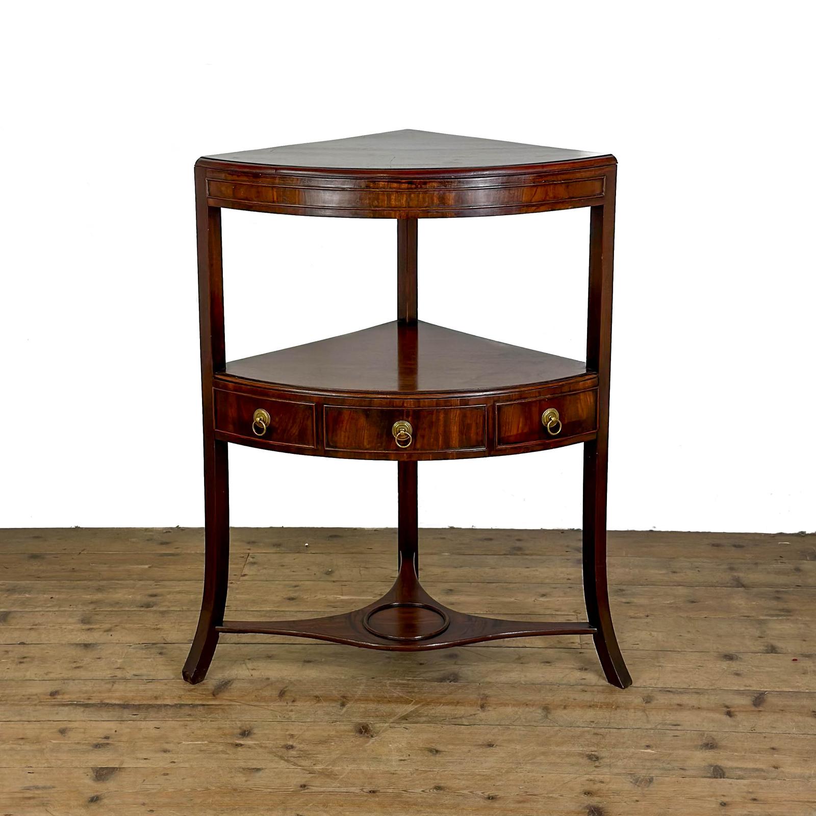 Antique Georgian Mahogany Corner Washstand (1 of 10) Antique Georgian Mahogany Corner Washstand (1 of 10)