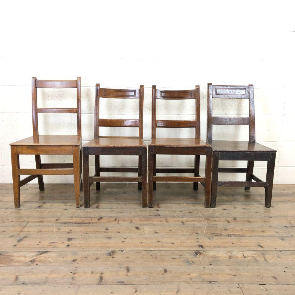 Four Similar 19th Century Welsh Oak Bar Back Farmhouse Chairs (1 of 9) Four Similar 19th Century Welsh Oak Bar Back Farmhouse Chairs (1 of 9)