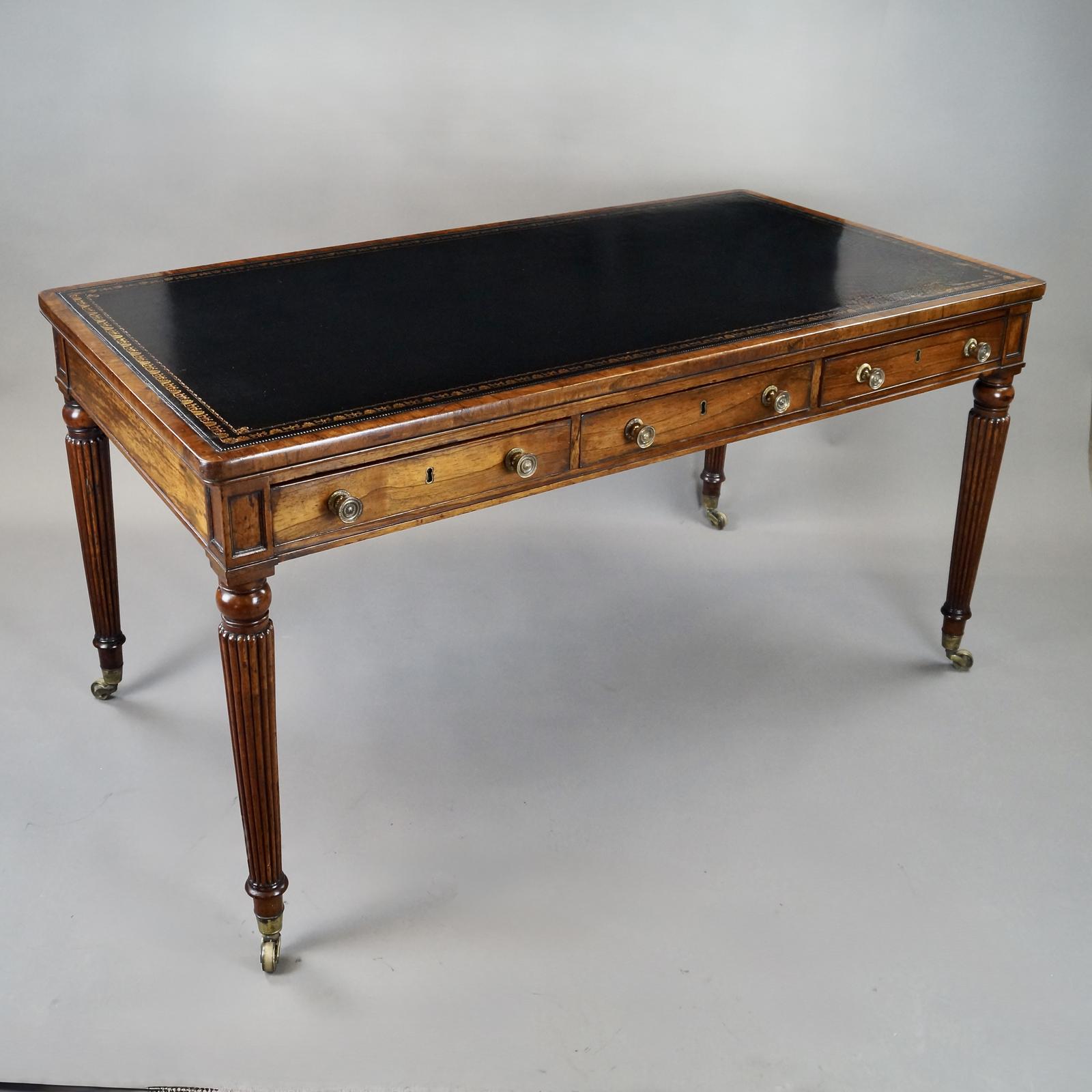 Superb Regency Rosewood Writing Table (1 of 6) Superb Regency Rosewood Writing Table (1 of 6)