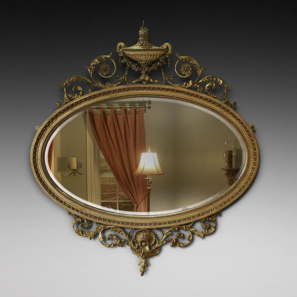 Adam Revival Giltwood & Gesso Mirror (1 of 6) Adam Revival Giltwood & Gesso Mirror (1 of 6)
