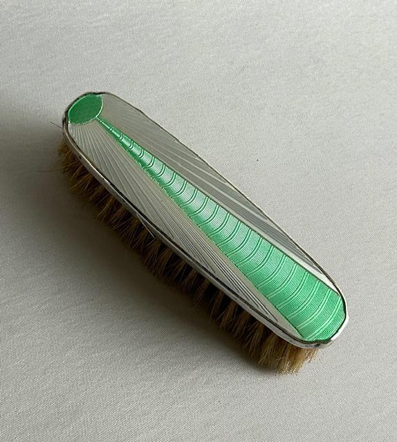 Lovely Art Deco Silver & Enamel Clothes Brush (1 of 8) Lovely Art Deco Silver & Enamel Clothes Brush (1 of 8)