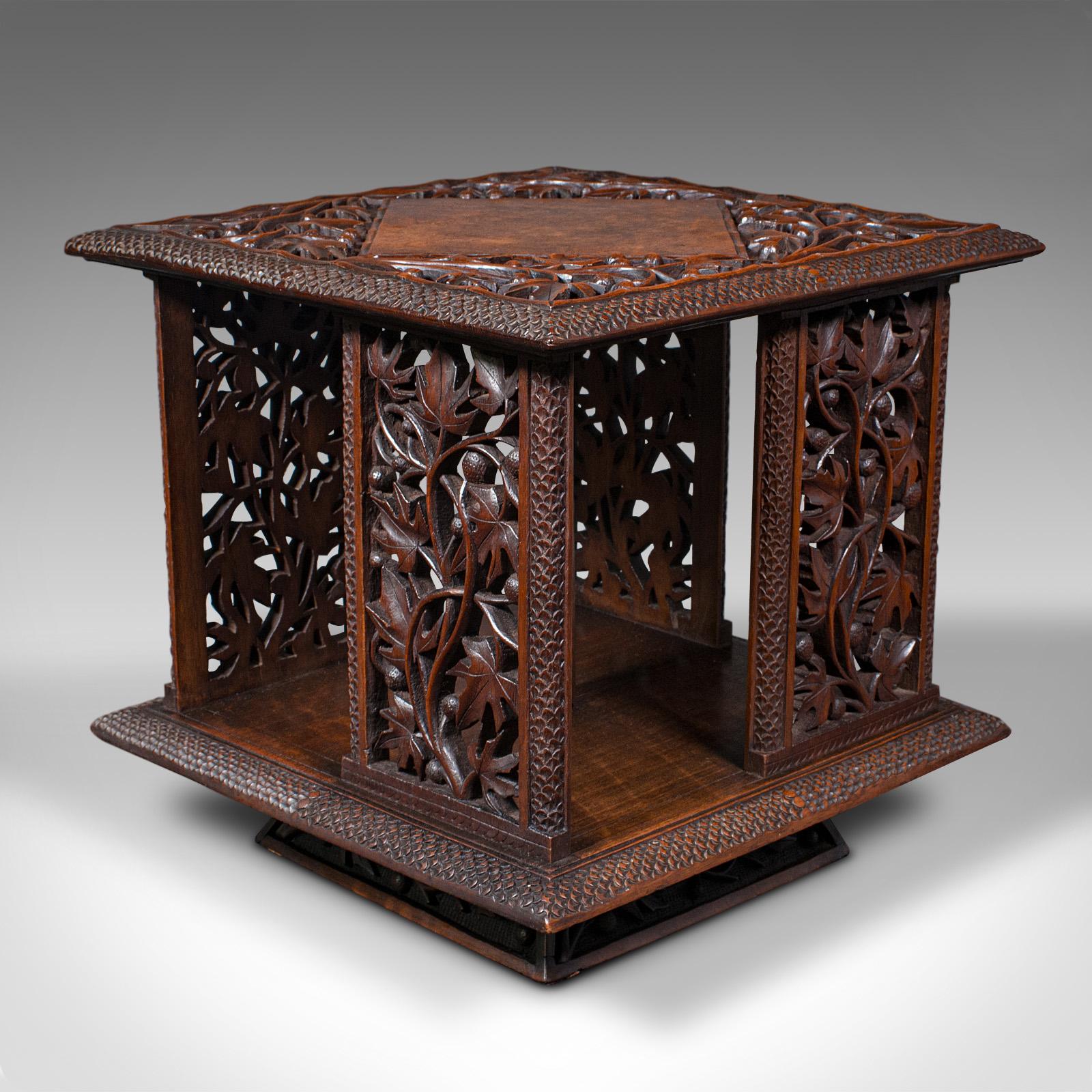 Antique Cleric's Chinese Rotary Revolving Bookcase c.1900 (1 of 11) Antique Cleric's Chinese Rotary Revolving Bookcase c.1900 (1 of 11)