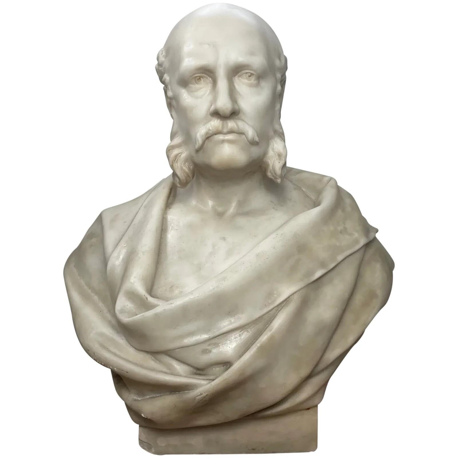 Léon-Joseph Chavalliaud – Monumental Marble Bust of Mayor James Robert Creighton 1895 (1 of 24) Léon-Joseph Chavalliaud – Monumental Marble Bust of Mayor James Robert Creighton 1895 (1 of 24)